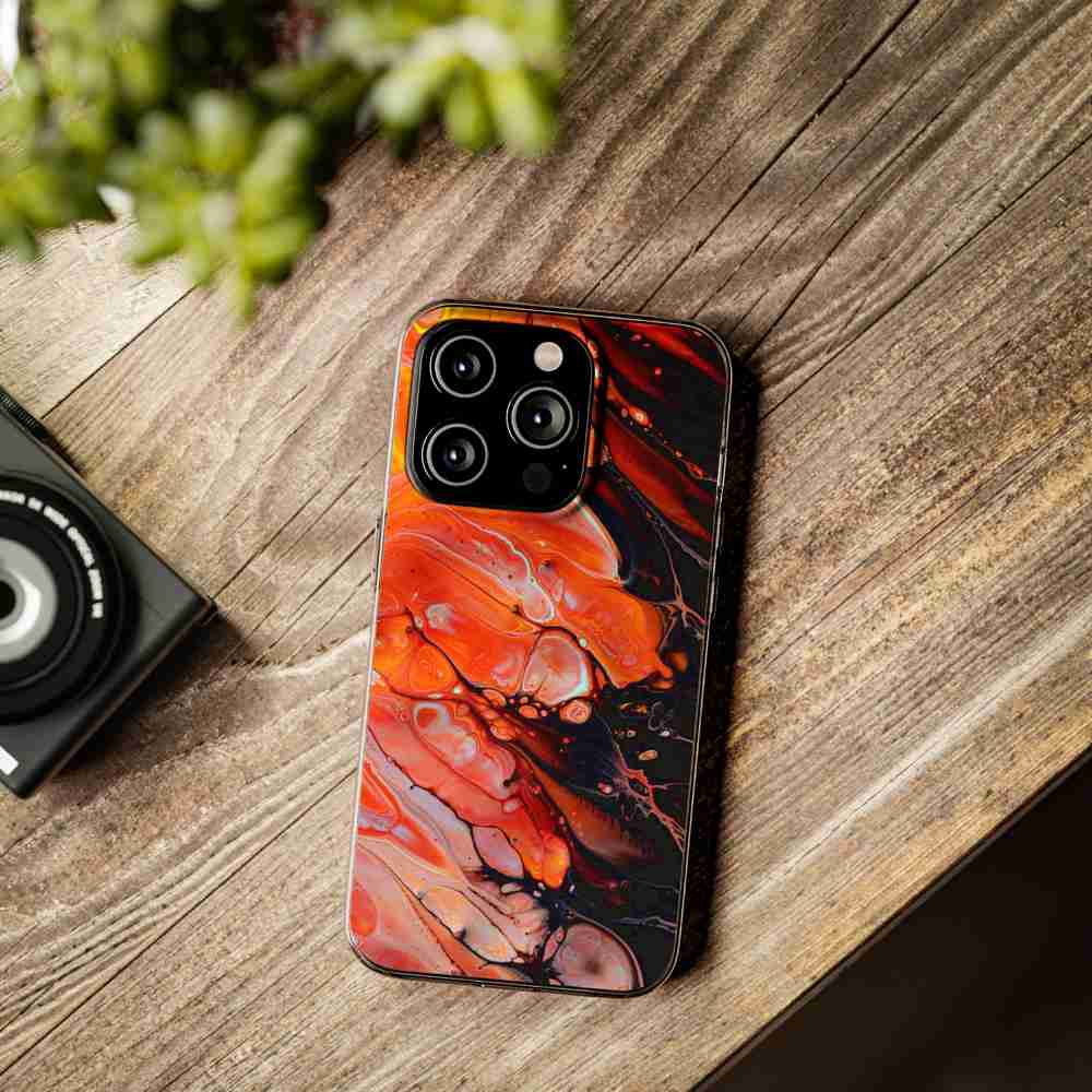 Husa compatibila cu Xiaomi Redmi Note 14 4G Silicon Gel Tpu Model Abstract Lava Flow