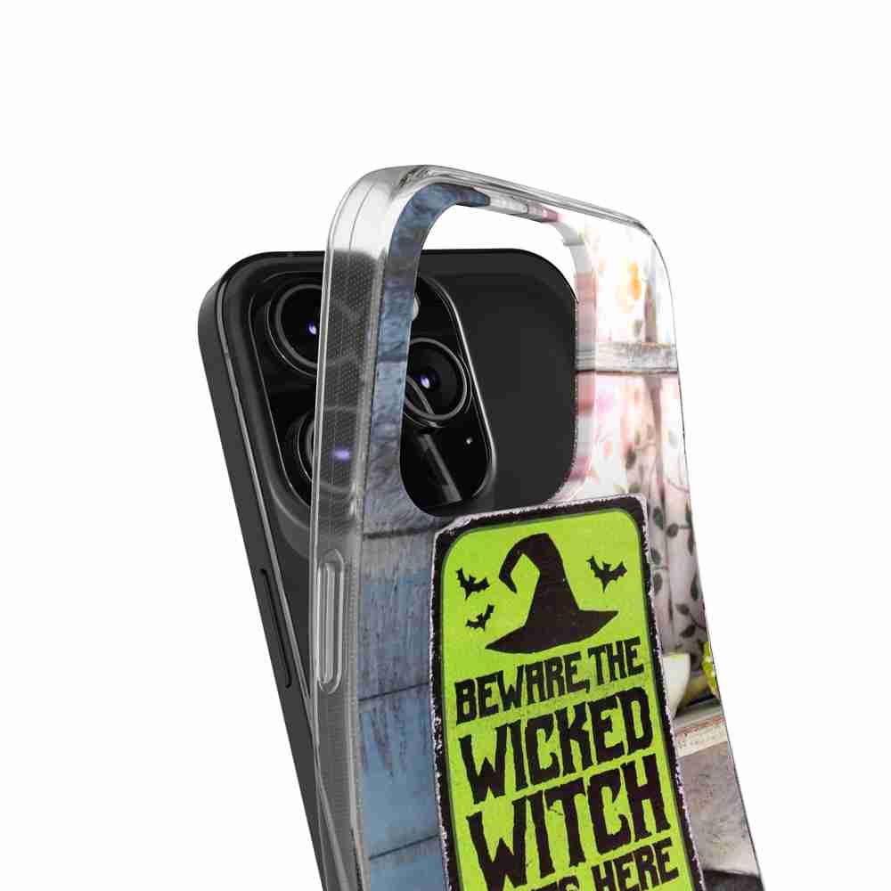 Husa compatibila cu OnePlus 13R Silicon Gel Tpu Model Halloween Wicked Witch Lives Here